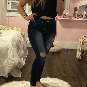 Fashion nova distressed skinny jeans